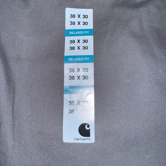 Carhartt Rugged Flex Rigby 5 Pocket Cargo Jean Size 38x30 Relaxed Fit Gray New - Picture 7 of 13